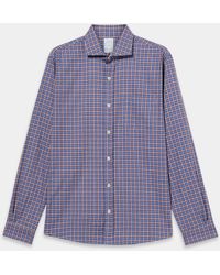 Brooks Brothers - Slim Fit Checked Cotton Flannel Shirt With Spread Collar - Lyst