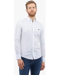 Brooks Brothers - Weißes Regular Fit Non-iron Hemd Aus Stretch-baumwolle Mit Button-down-kragen - Lyst