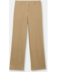 Brooks Brothers - Wide Leg Tailored Linen Trousers - Lyst