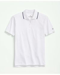 Brooks Brothers - Performance Series Half-zip Pique Polo Shirt - Lyst