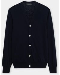 Brooks Brothers - V-Neck Cotton-Linen Cardigan - Lyst