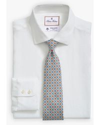 Brooks Brothers - Weißes Slim-fit X Thomas Mason Anzughemd Aus Leinen Mit Kent-kragen - Lyst