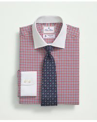 Brooks Brothers - X Thomas Mason Cotton Poplin English Collar, Check Dress Shirt - Lyst