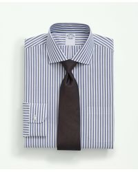 Brooks Brothers - Stretch Supima Cotton Non-iron Poplin English Spread Collar, Striped Dress Shirt - Lyst