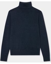 Brooks Brothers - Relaxed Diamond Merino Turtleneck Sweater - Lyst
