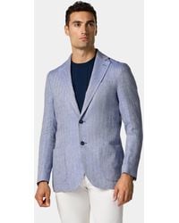 Brooks Brothers - Herringbone Design Leinen Blazer - Lyst