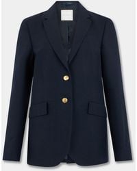 Brooks Brothers - Hopsack Virgin Wool Blazer With Buttons - Lyst