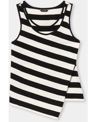 Brooks Brothers - Slim Fit Gestreiftes Baumwoll-Jersey-Tanktop Mit Logo-Stickerei - Lyst