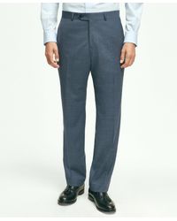 Brooks Brothers - Traditional Fit Stretch Wool Mini-houndstooth 1818 Dress Trousers - Lyst
