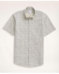 Brooks Brothers - Regent Regular-fit Short-sleeve Sport Shirt, Floral Print - Lyst