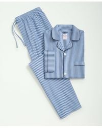 Brooks Brothers - Cotton Broadcloth Bengal Striped Pajamas - Lyst