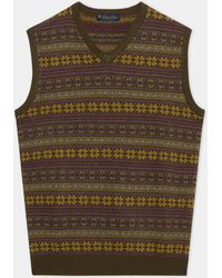 Brooks Brothers - Fair Isle Lambswool Sweater Vest - Lyst