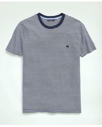 Brooks Brothers - Cotton Feeder Stripe T-shirt - Lyst