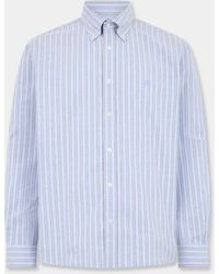 Brooks Brothers - Regular Fit Non-Iron Striped Stretch Oxford Shirt With Button Down Collar - Lyst