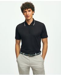Brooks Brothers - Performance Series Half-zip Pique Polo Shirt - Lyst