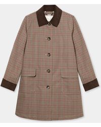 Brooks Brothers - Checked Cotton Bonded Twill Coat - Lyst