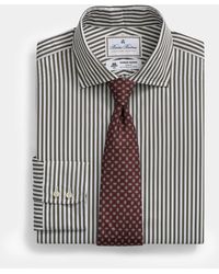 Brooks Brothers - Striped Regular Fit Thomas Mason Dress Shirt With English Spread Collar - Lyst