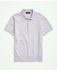 Brooks Brothers - Supima Cotton Short-sleeve Polo Sweater - Lyst