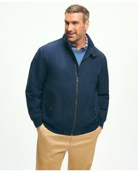 Brooks Brothers - Big & Tall Harrington Jacket In Cotton Blend - Lyst