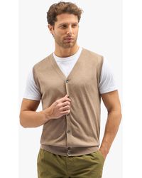 Brooks Brothers - Beige Silk-cashmere Blend Sweater Vest - Lyst