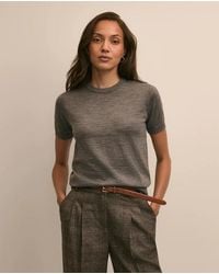 Brooks Brothers - Ultimate Merino Wool Short-Sleeve Sweater Shell - Lyst
