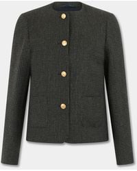 Brooks Brothers - Pied De Poule Wool Jacket With Buttons - Lyst