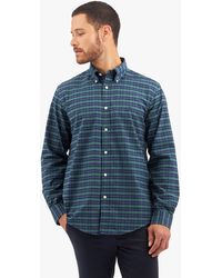 Brooks Brothers - Dark Green Regular Fit Non-iron Stretch Cotton Shirt With Button Down Collar - Lyst