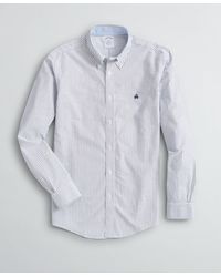 Brooks Brothers - Stretch Regent Regular-fit Sport Shirt, Non-iron Bengal Stripe Oxford - Lyst