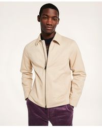 Brooks Brothers - Stretch Cotton Twill Bomber Jacket - Lyst