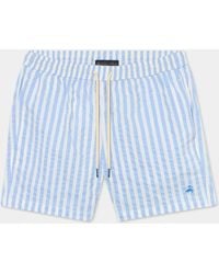 Brooks Brothers - Awning Stripe Swim Trunks - Lyst
