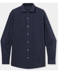 Brooks Brothers - Slim Fit Linen Shirt With Spread Collar - Lyst
