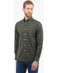 Brooks Brothers - Green Non-iron Stretch Supima Cotton Button Down Collar Tattersall Shirt - Lyst