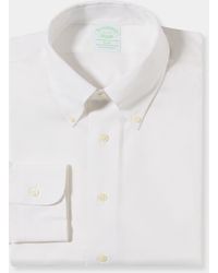 Brooks Brothers - Slim Fit Non-Iron Oxford Pinpoint Shirt With Button Down Collar - Lyst