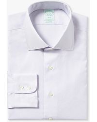 Brooks Brothers - Pastel Purple Slim Fit Non-iron Stretch Cotton Shirt With English Spread Collar - Lyst