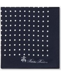 Brooks Brothers - Pochette En Soie À Pois - Lyst