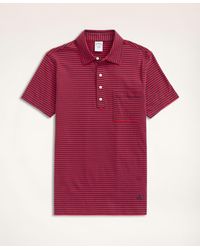 Brooks Brothers - Vintage Jersey Feeder Stripe Polo Shirt - Lyst