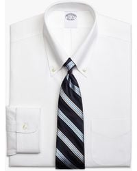 Brooks Brothers - Regular Fit Non-Iron Supima Oxford Pinpoint Shirt With Button Down Collar - Lyst