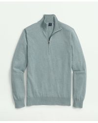 Brooks Brothers - Supima Cotton Half-zip Sweater - Lyst