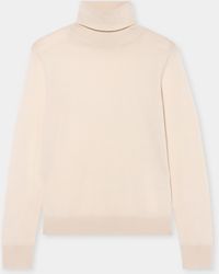 Brooks Brothers - Relaxed Diamond Merino Turtleneck Sweater - Lyst