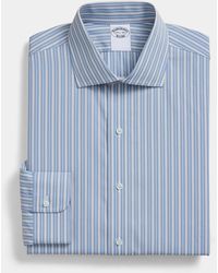 Brooks Brothers - Regular Fit Cotton Shirt With English Collar - Lyst