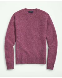 Brooks Brothers - Brushed Wool Raglan Crewneck Sweater - Lyst