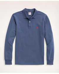Brooks Brothers - Big & Tall Long-sleeve Stretch Cotton Polo - Lyst