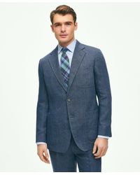 Brooks Brothers - Slim Fit Linen-blend Herringbone Suit Jacket - Lyst
