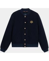 Brooks Brothers - Wool Varsity Bomber Jacket - Lyst