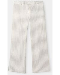 Brooks Brothers - Pinstripe Linen Blend Trousers - Lyst