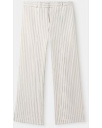 Brooks Brothers - Pinstripe Linen Blend Trousers - Lyst