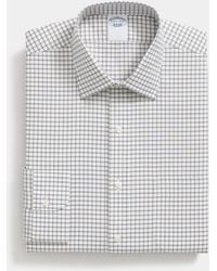 Brooks Brothers - Regular Fit Non-Iron Checked Supima Cotton Shirt With Ainsley Collar - Lyst