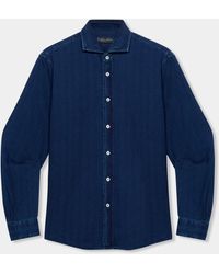 Brooks Brothers - Slim Fit Denim Shirt With Spread Collar - Lyst