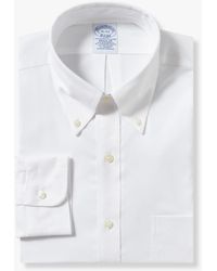 Brooks Brothers - Camicia Bianca Regular Fit Non-iron Ad Alte Prestazioni Con Collo Button-down - Lyst