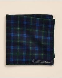 Brooks Brothers - Wool Plaid Pocket Square Tie - Lyst